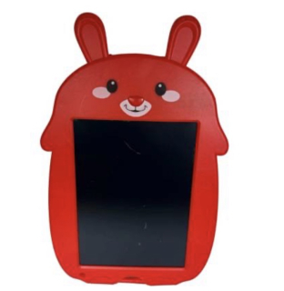 LCD kreslicí tabulka 9” – dětský psací tablet se zvířecím motivem, červený